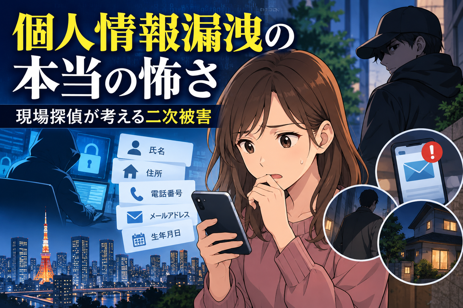 個人情報漏洩の本当の怖さ|現場探偵が考える二次被害